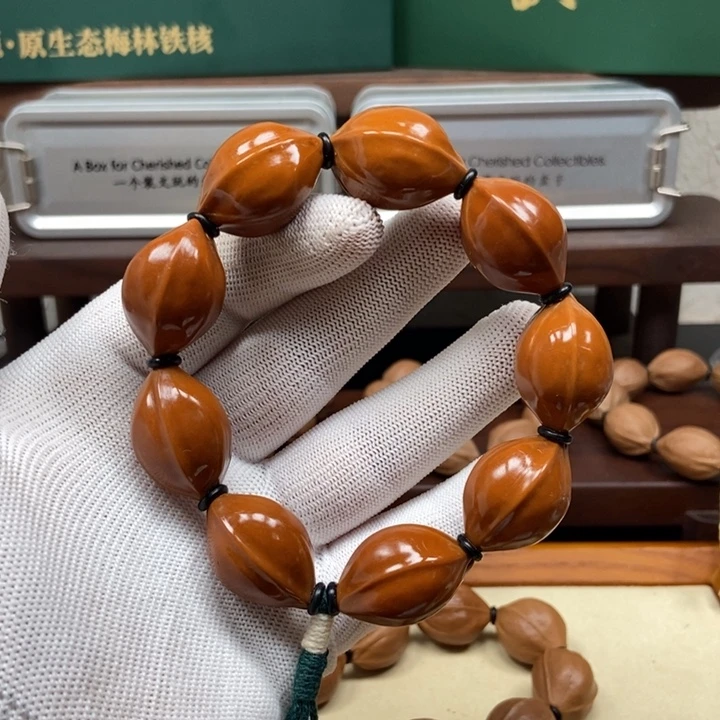 手串橄榄核1928三花打底