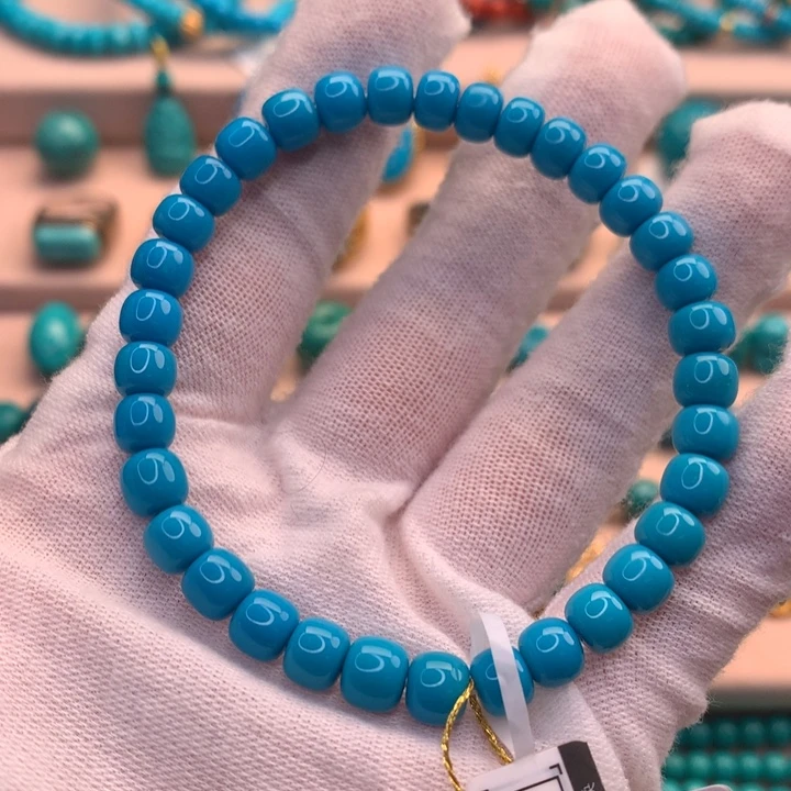 绿松石未镶嵌湖北天然原矿绿松石6.5