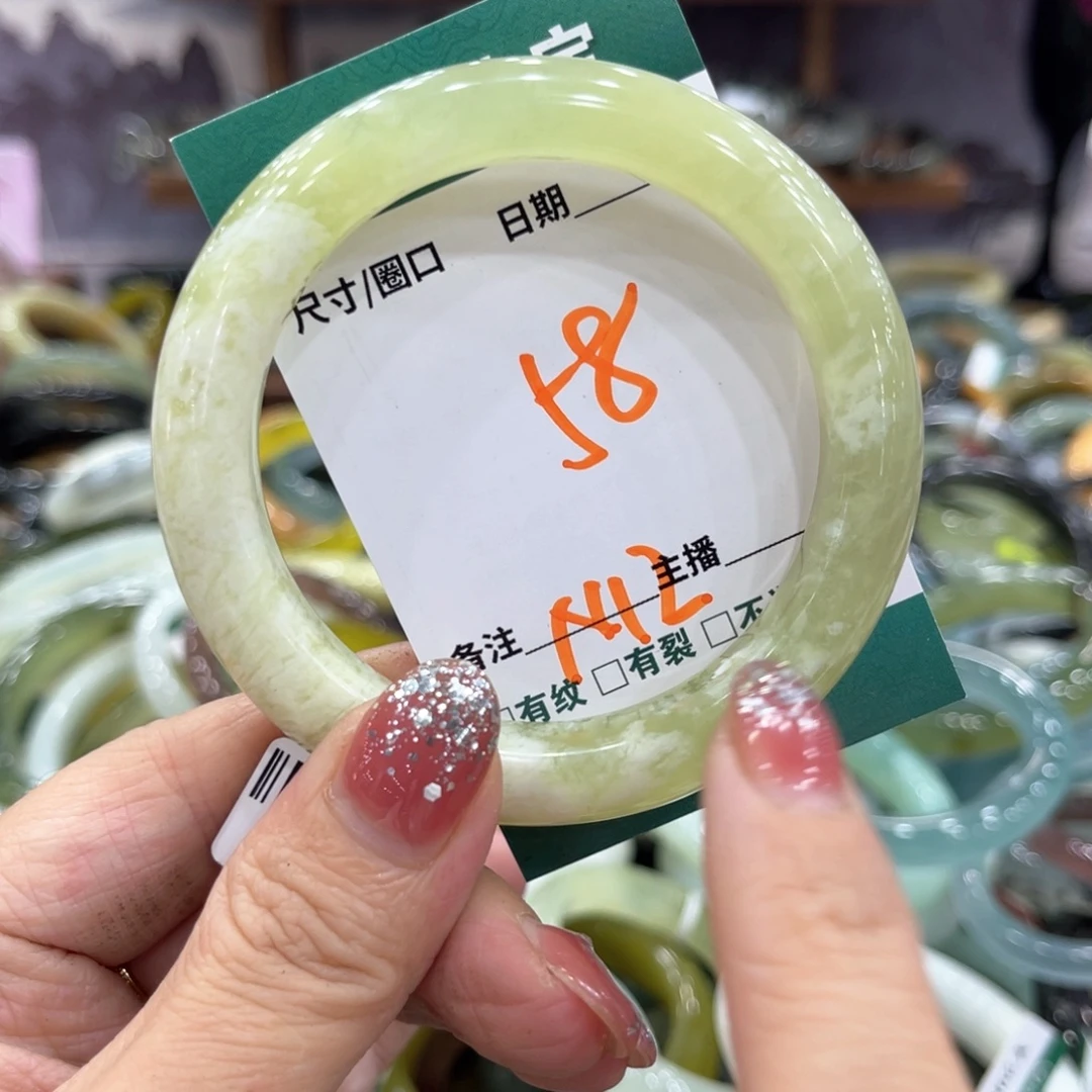 未镶嵌蛇纹石玉手镯手镯