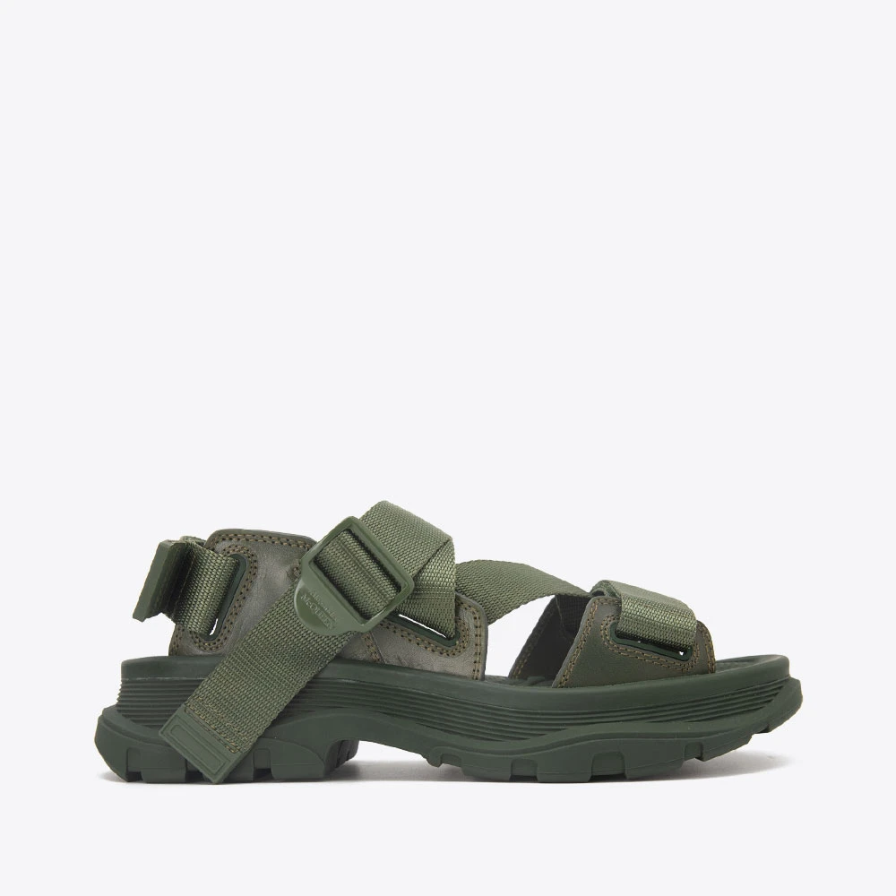 ALEXANDER MCQUEEN麦昆露趾男士凉拖鞋667815W4R513230