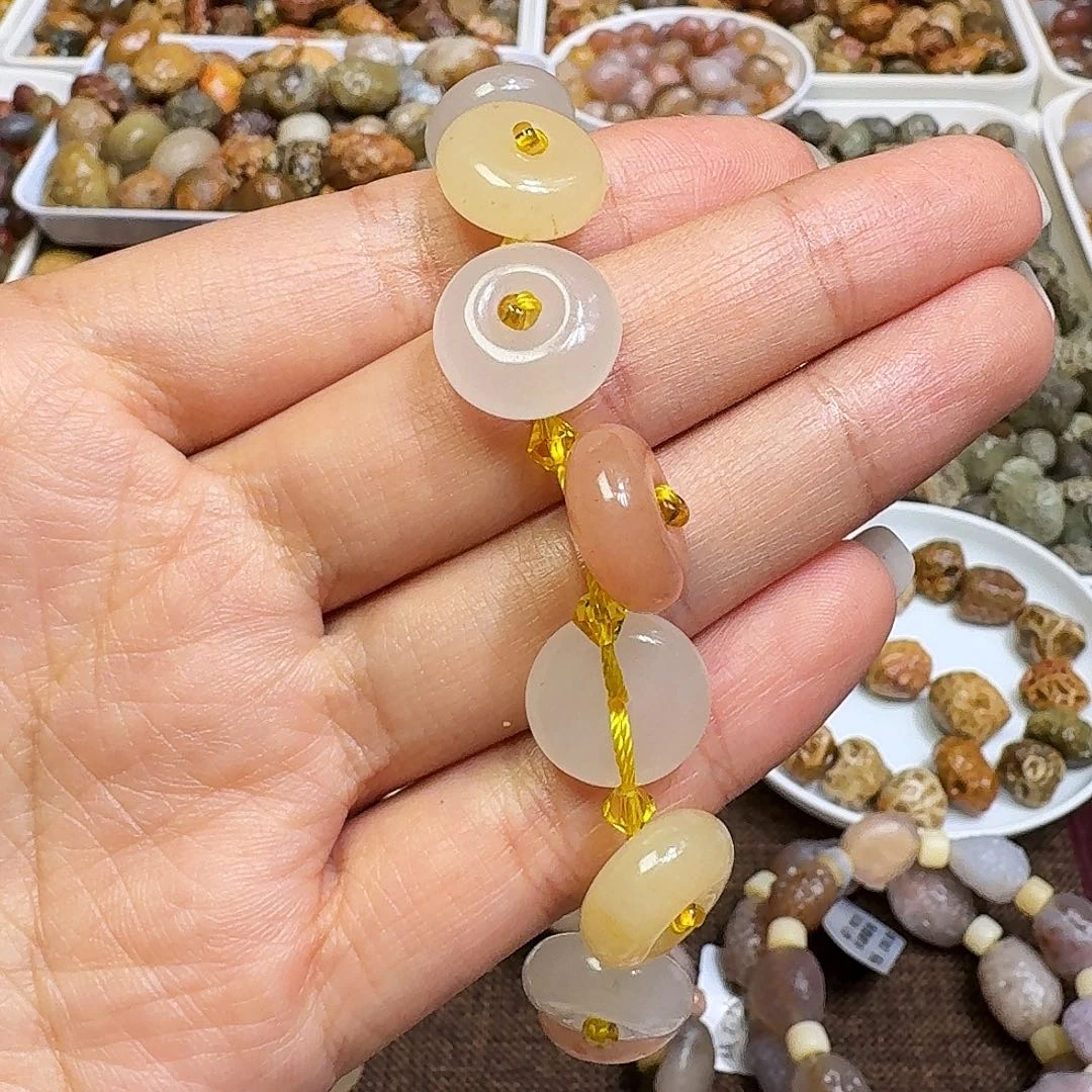 玛瑙/玉髓手链合金