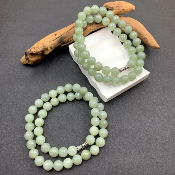 和田玉项链-多样性发一-250529013【尺寸约10mm】