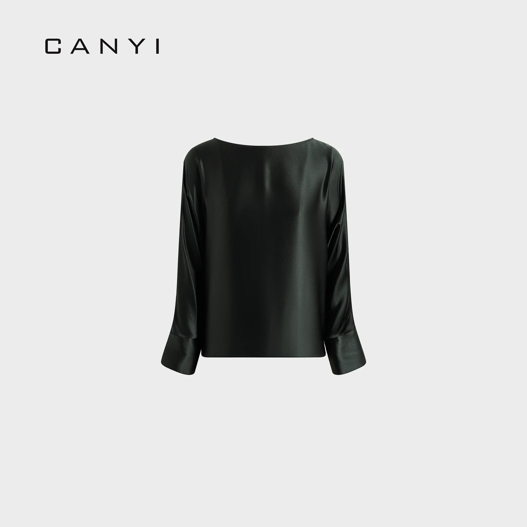 【CY璨衣】翩雅 35姆米素绉缎上衣04-25062903