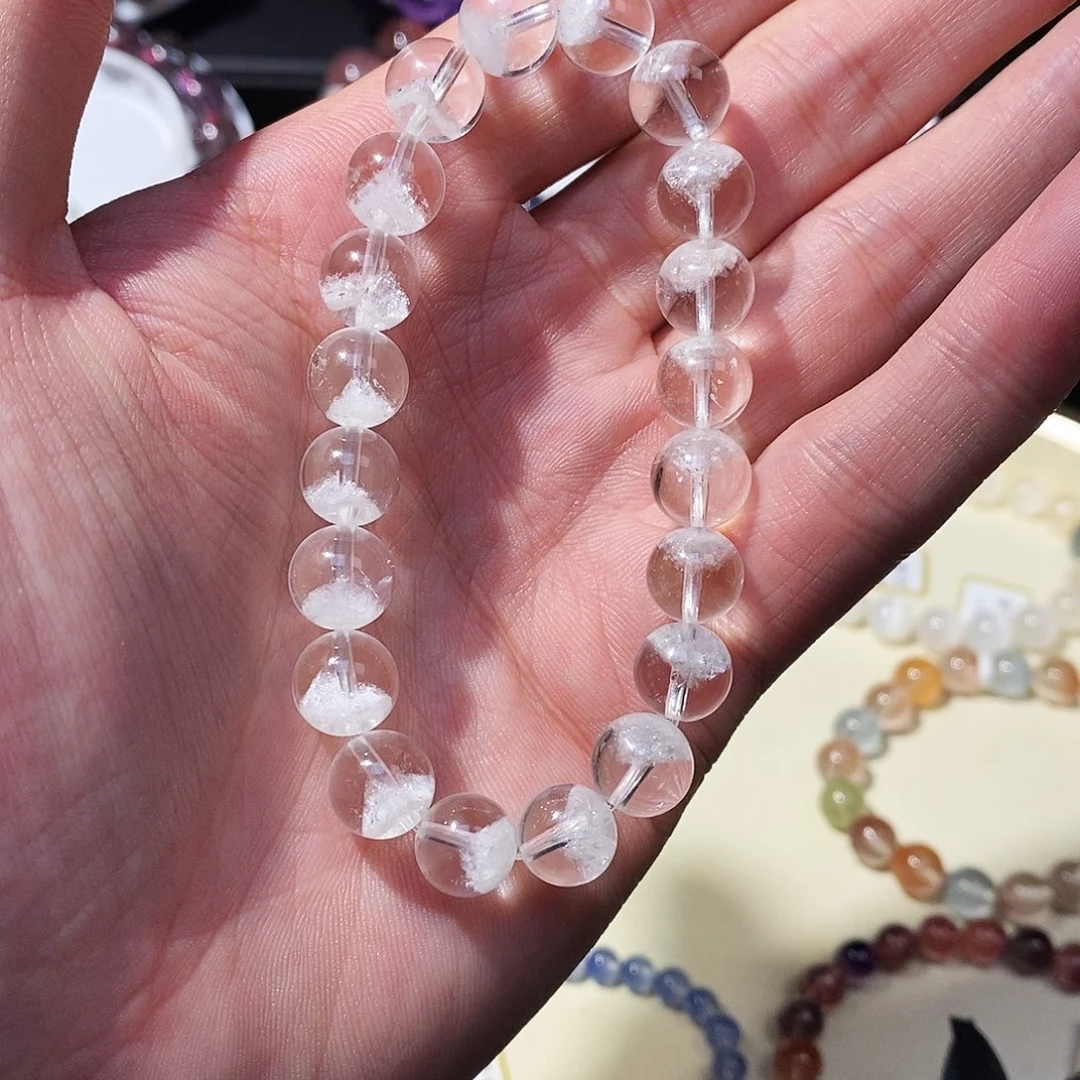 未镶嵌手链水晶白幽灵9.8