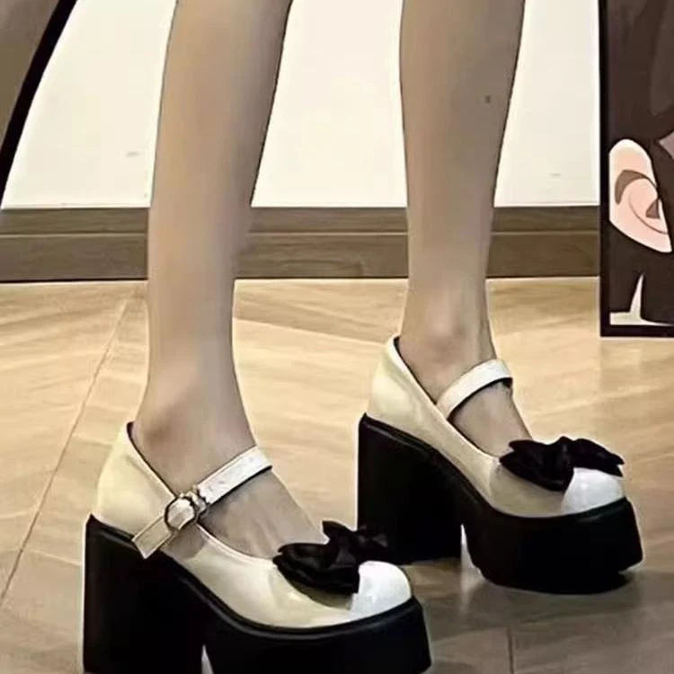 【香港DcSU专柜国际女鞋馆】英伦风超高跟小皮鞋女2025新款复古百搭