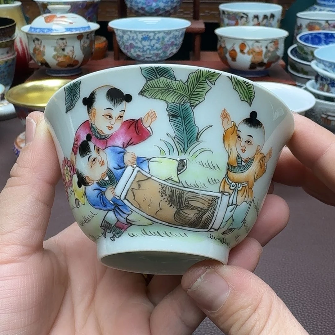 瓷片景德镇仿古手工制作精品展示