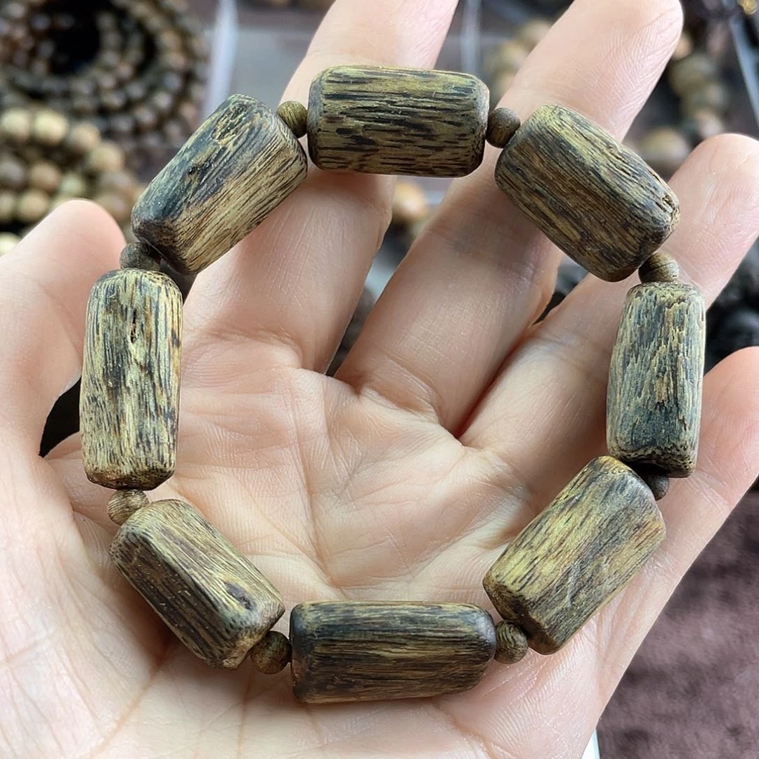 沉香手串阿***丁越南芽庄白棋