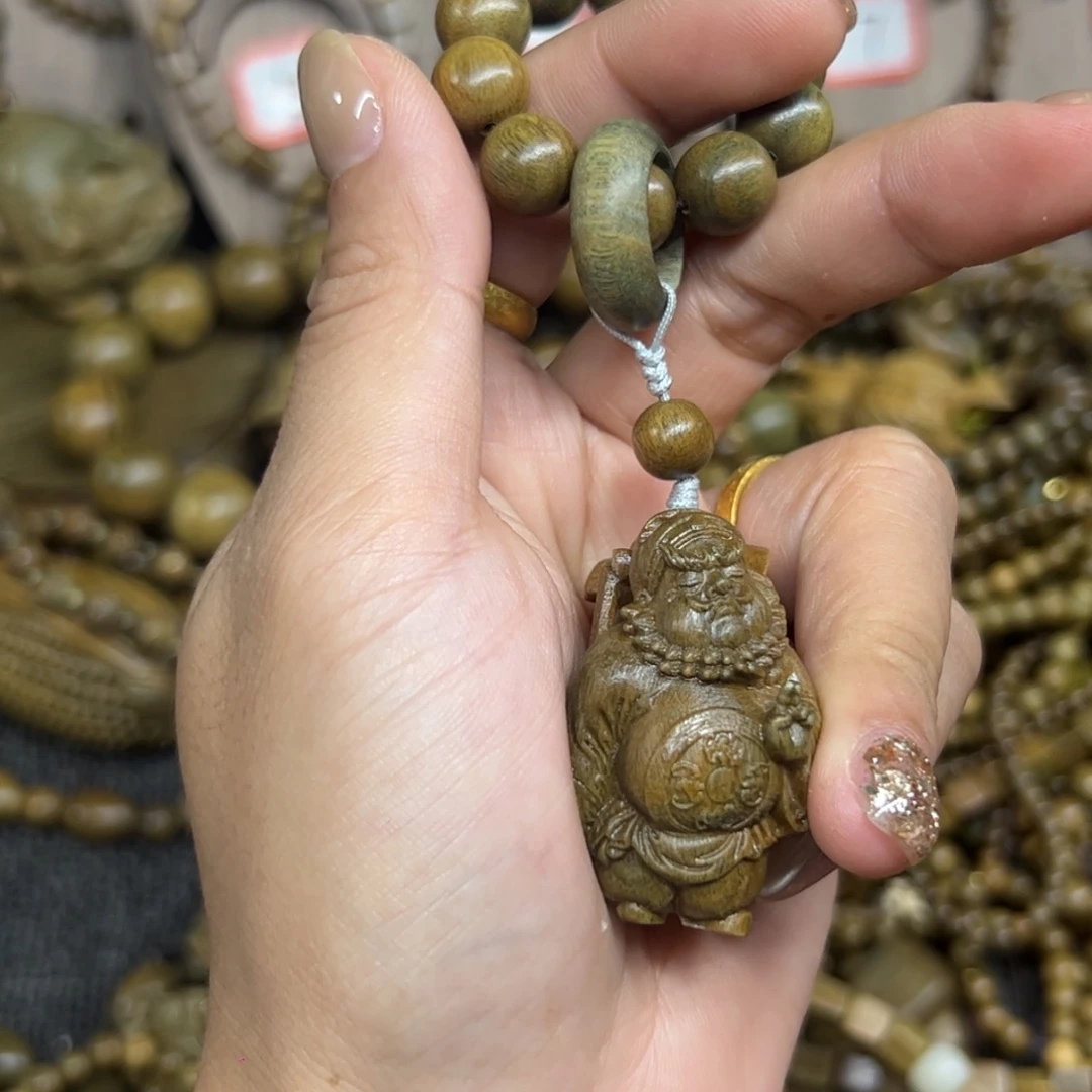 维腊木（绿檀）无事牌