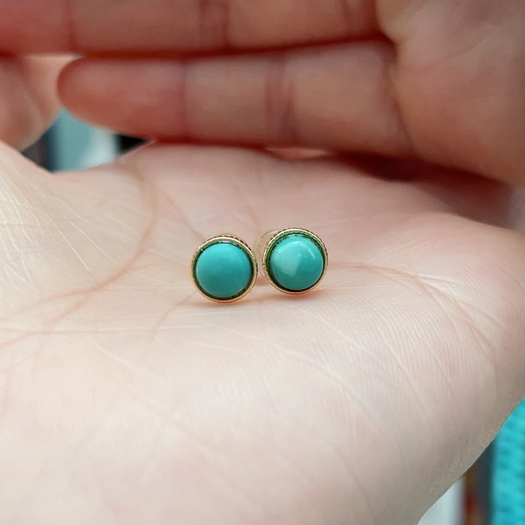 绿松石颈饰银S925镶嵌