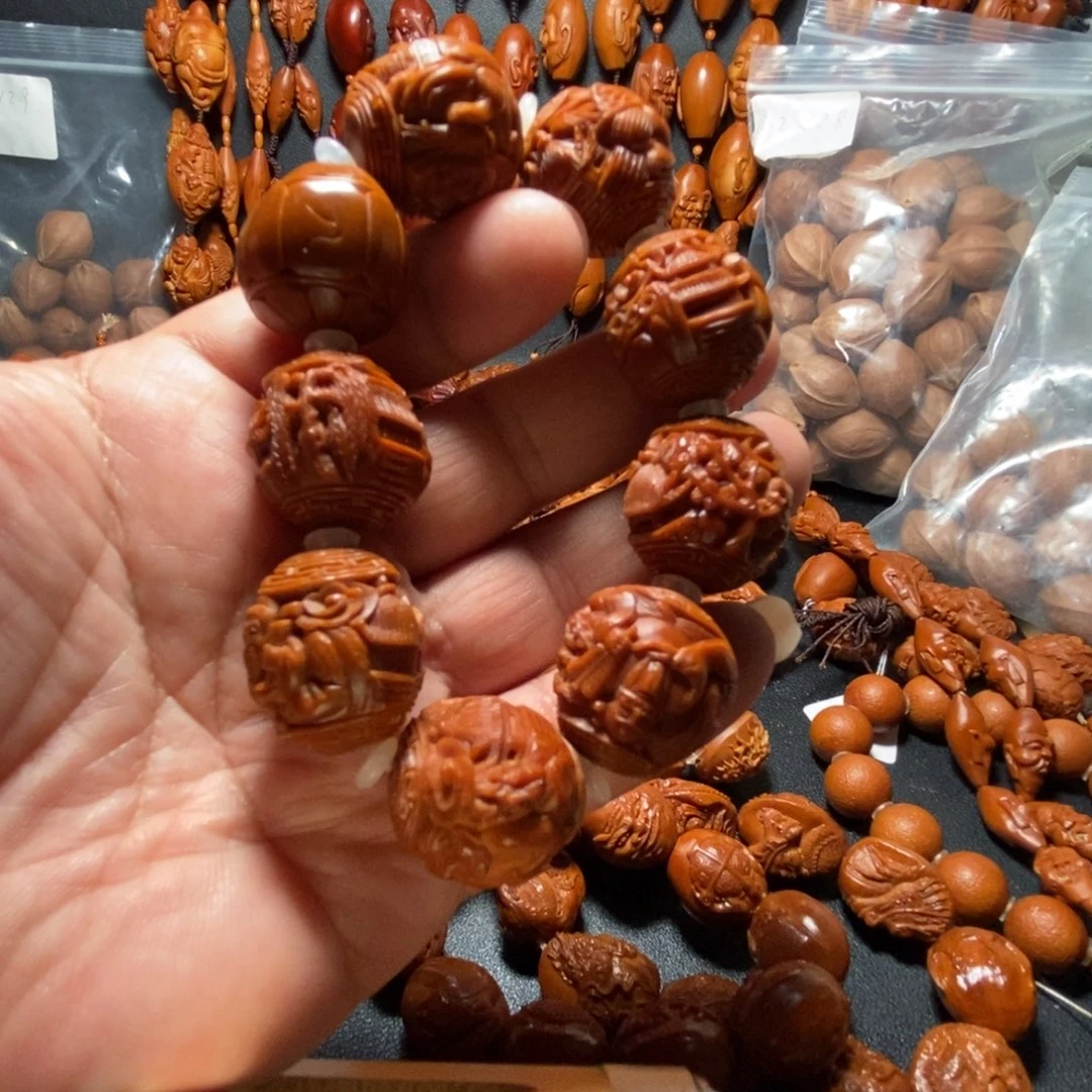 飙***牛橄榄核手串/手链橄榄核老铁核纯刀工假一赔四