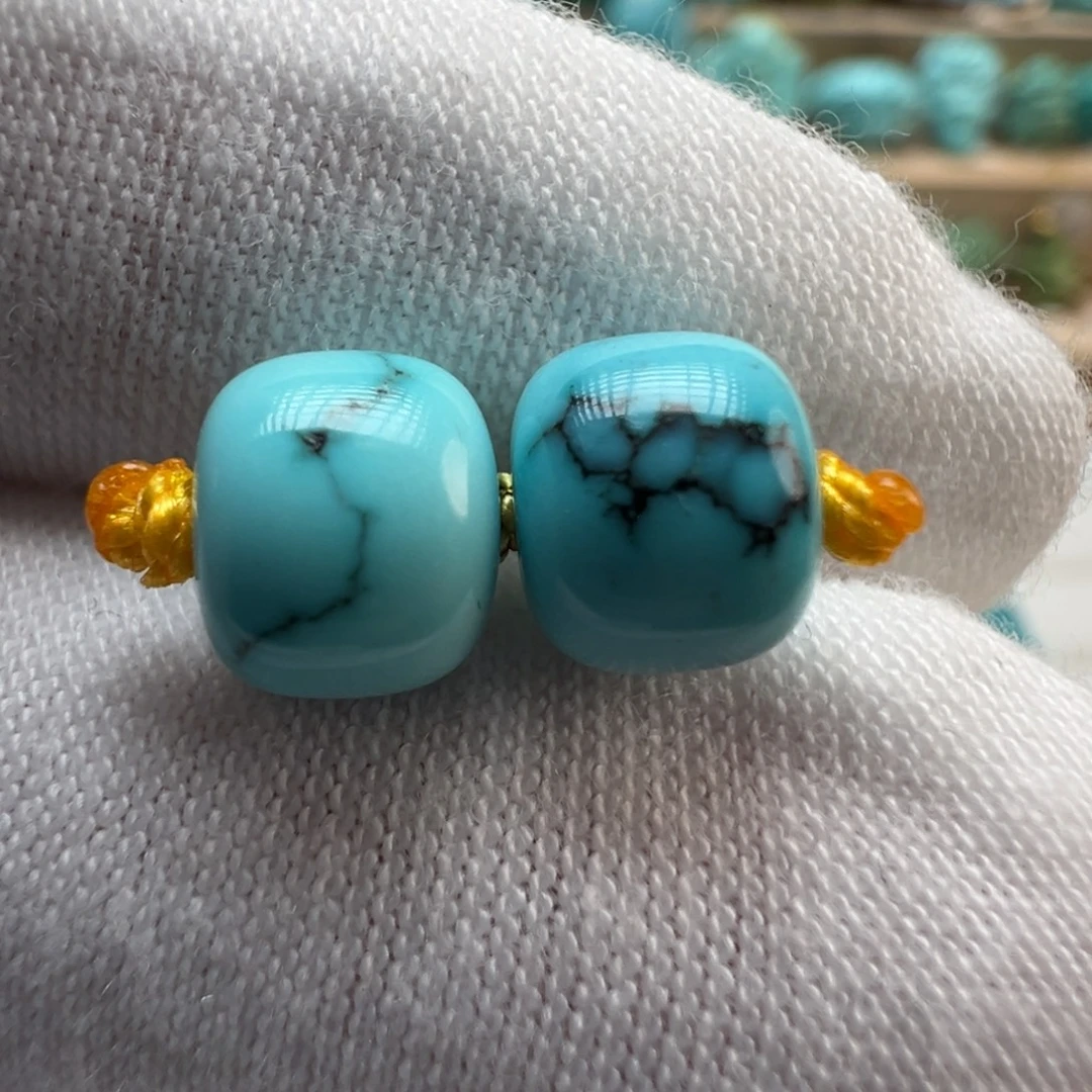 绿松石未镶嵌配饰7.4*6.3