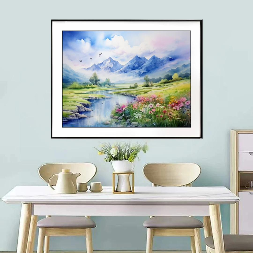 【新疆长绒棉双纱棉】5510斗芳菲十字绣小格51x38厘米满绣37种绣线