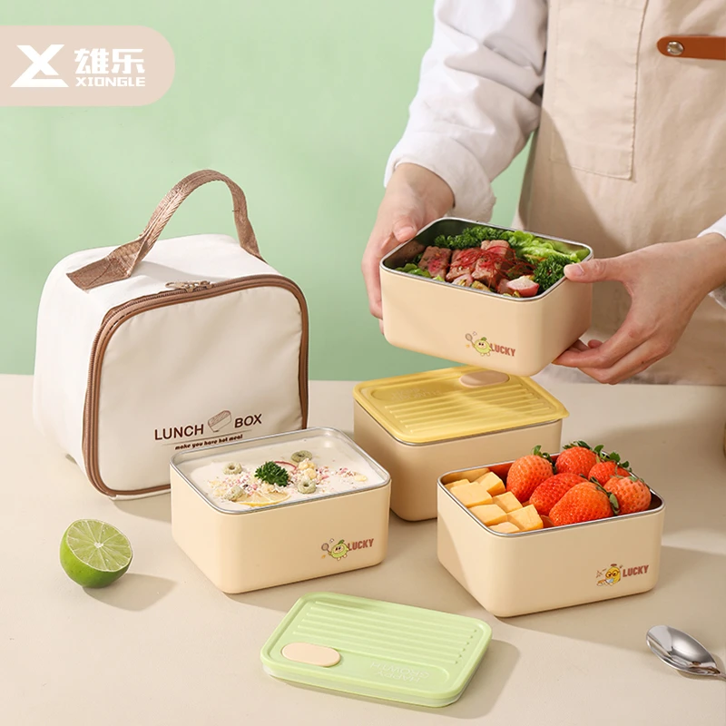 304不锈钢保温饭盒多层户外保鲜盒便当盒学生上班族专用带饭