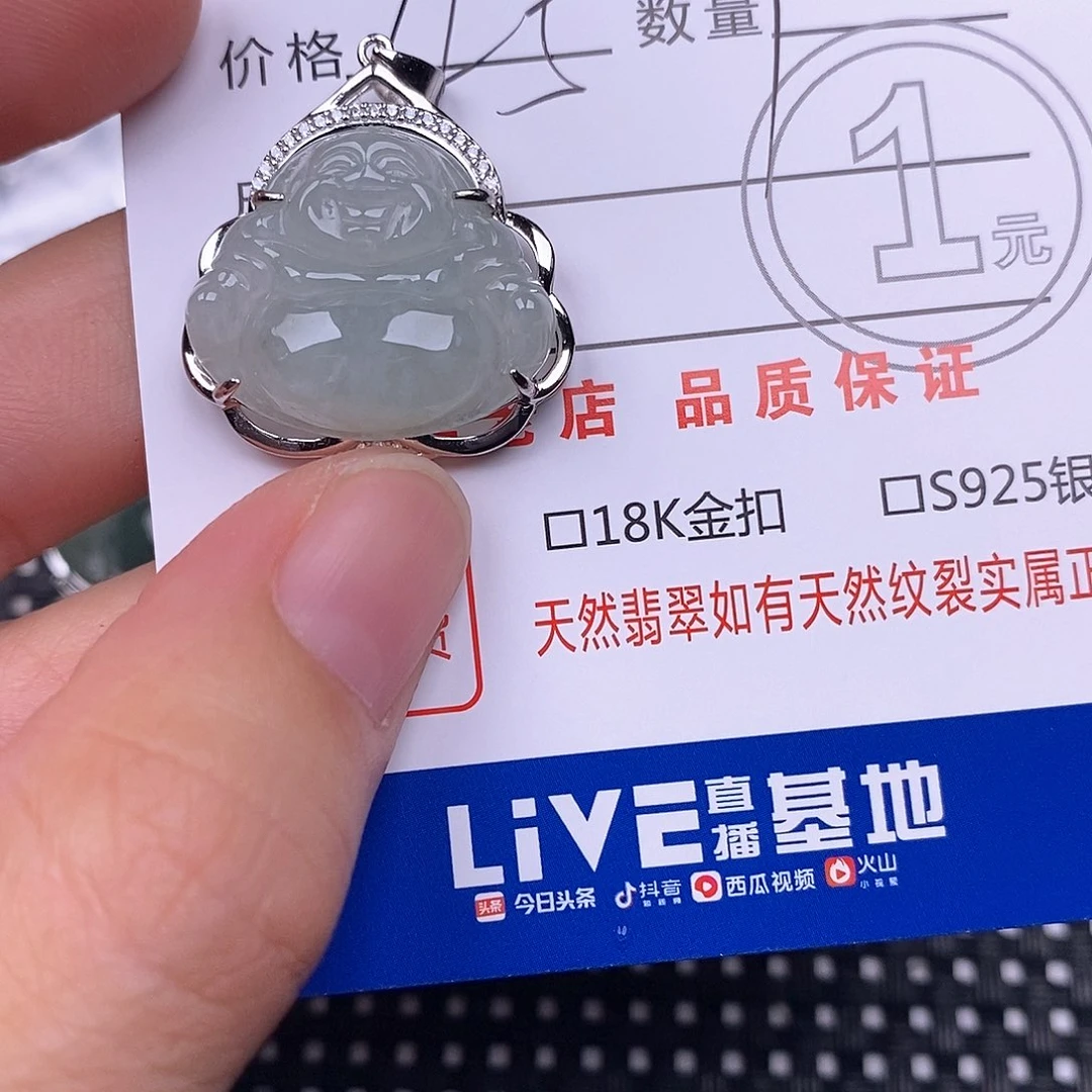 翡翠银S925镶嵌颈饰