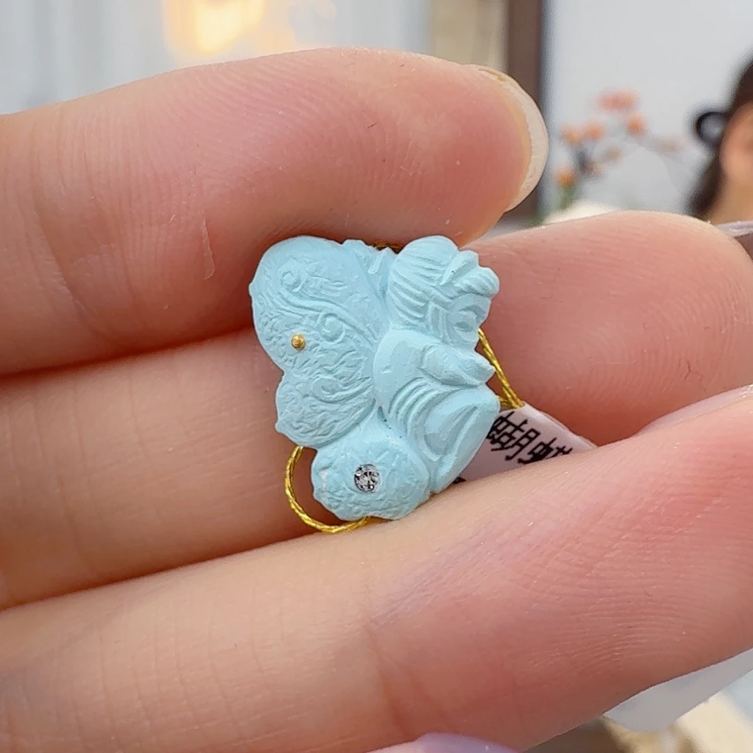 绿松石未镶嵌珠宝半成品