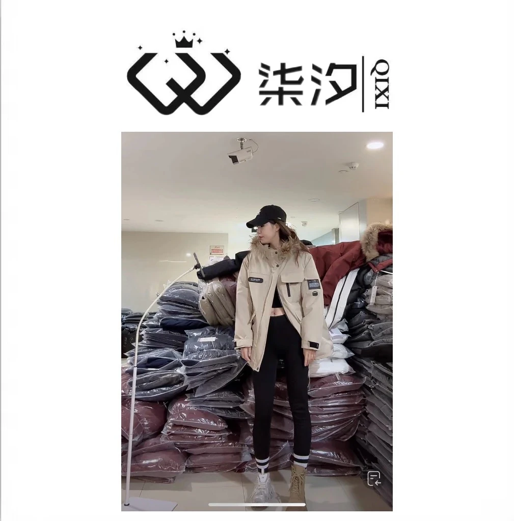 【柒汐】推荐韩版三口袋派克棉服912