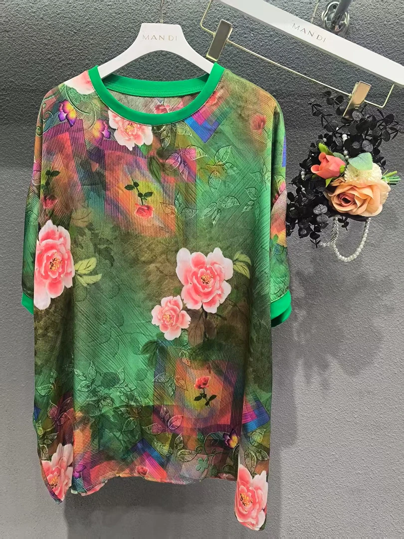 093-绿野繁花～实体定制款 超舒服上衣套装