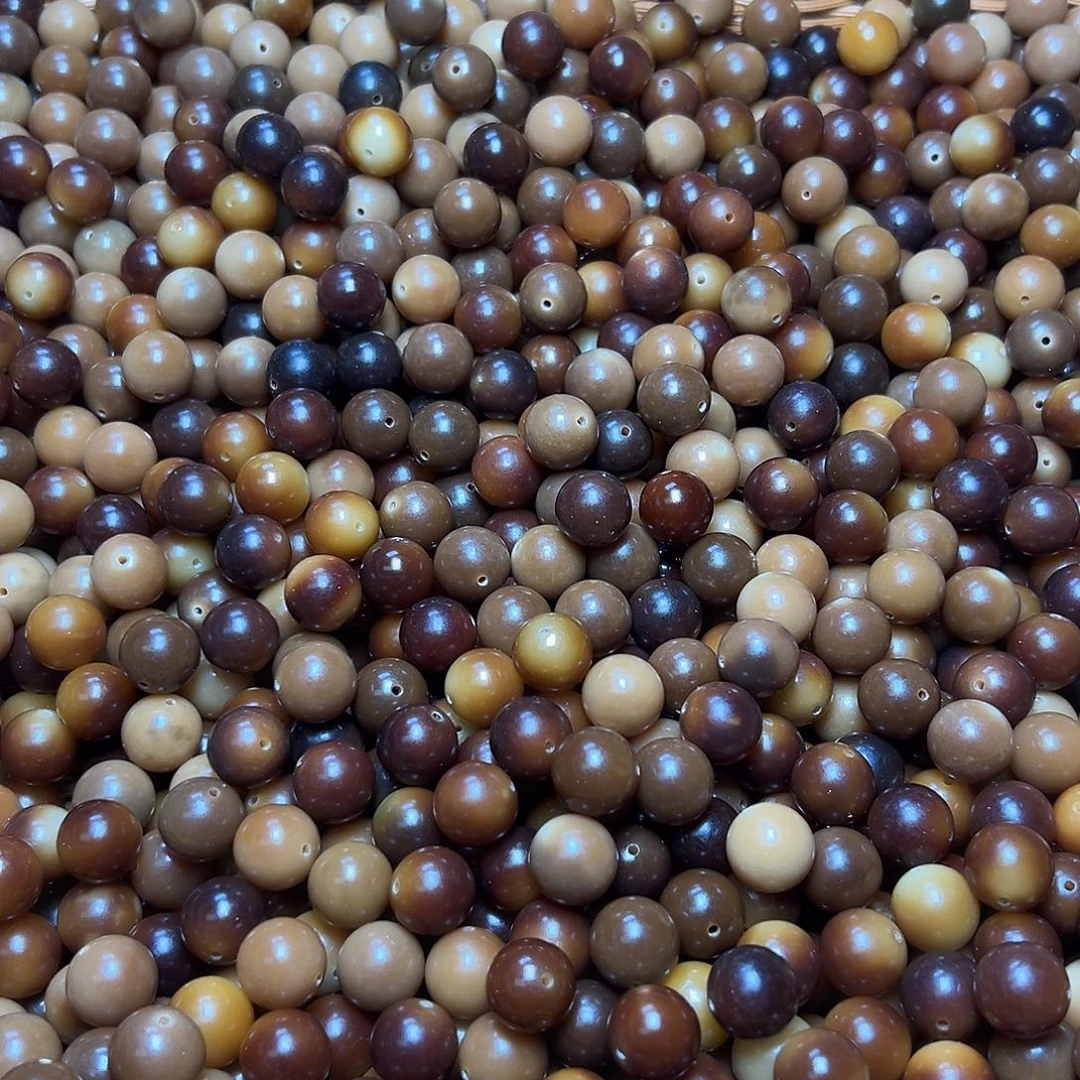 菩提根/象牙果吊坠卡15非料圆珠35颗