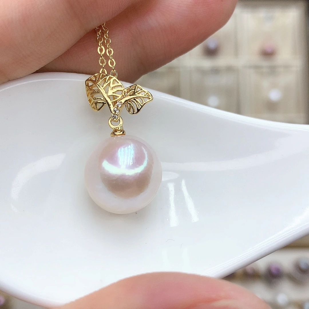 淡水珍珠吊坠(赠链)合金