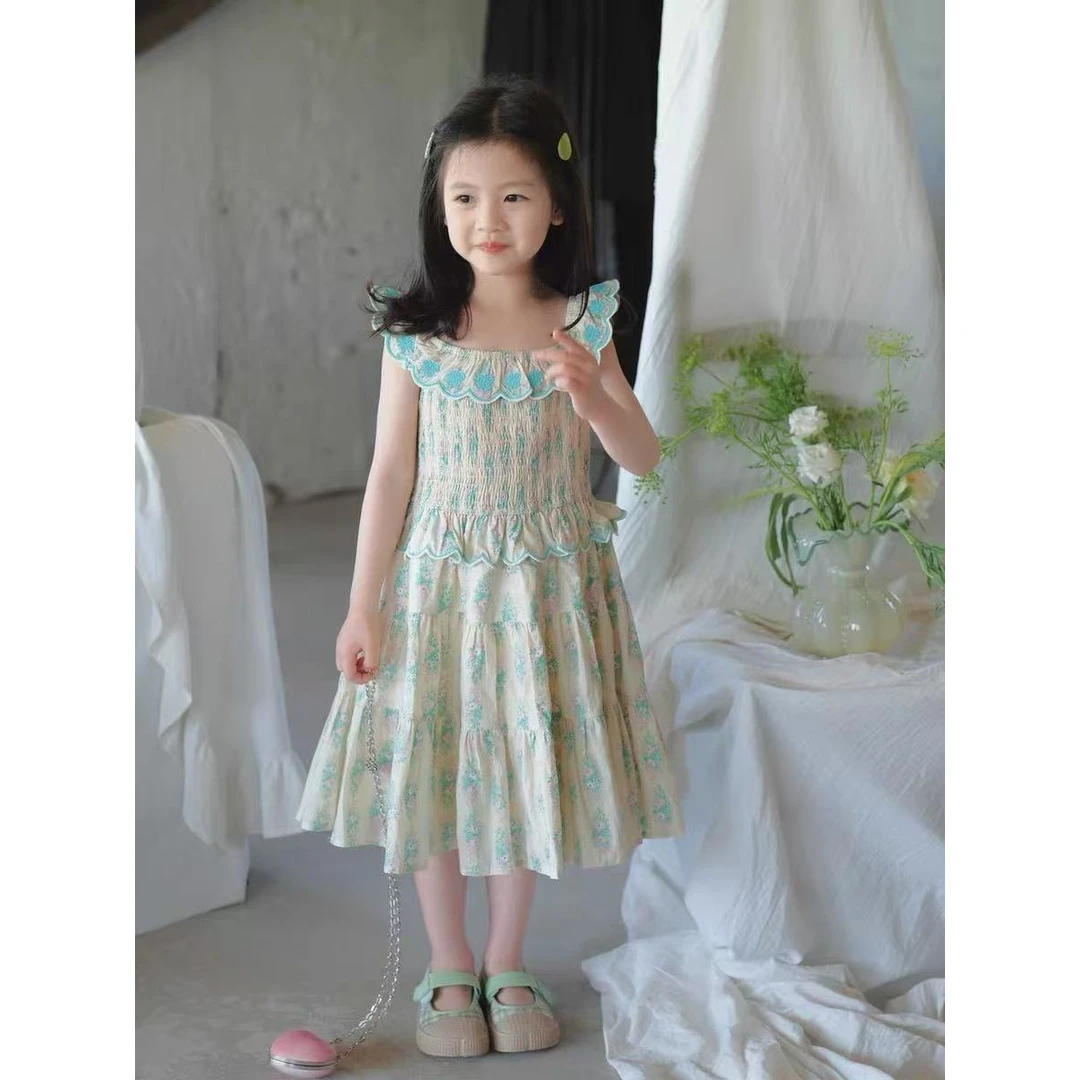 【136】-女童学院风套装夏季2025新款儿童服装卡通两件套337