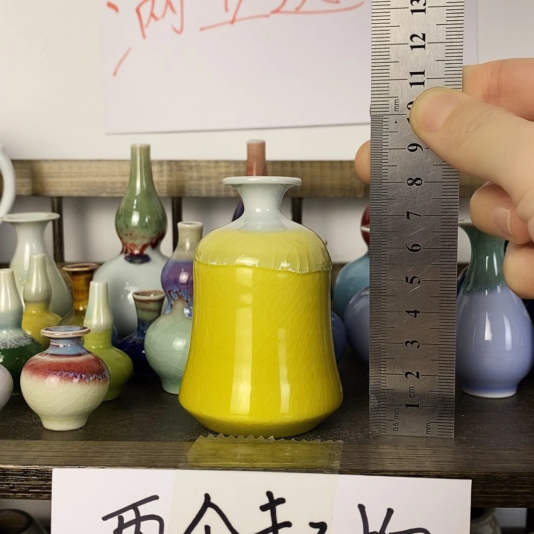 摆件景德镇高温陶瓷小花瓶