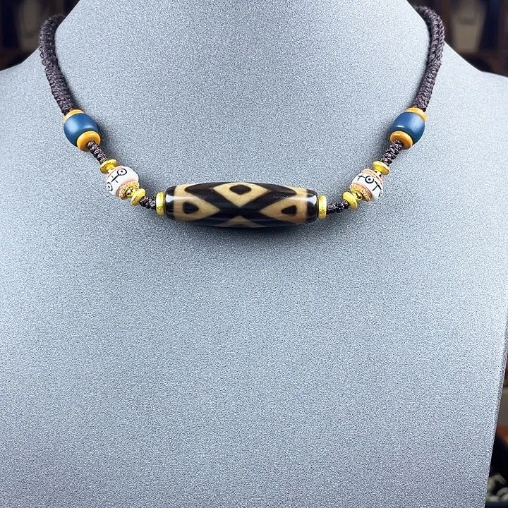 玛瑙/玉髓颈饰合金