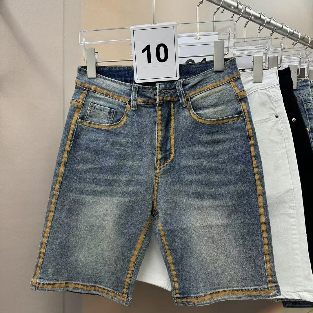 【21~46】2025新款牛仔短裤男潮牌痞帅五分裤男士夏季中裤