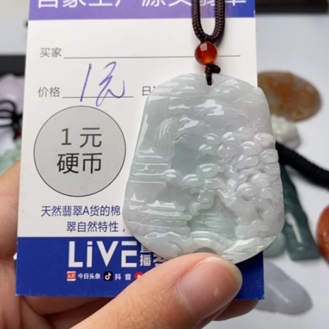 翡翠未镶嵌颈饰不***生翡翠