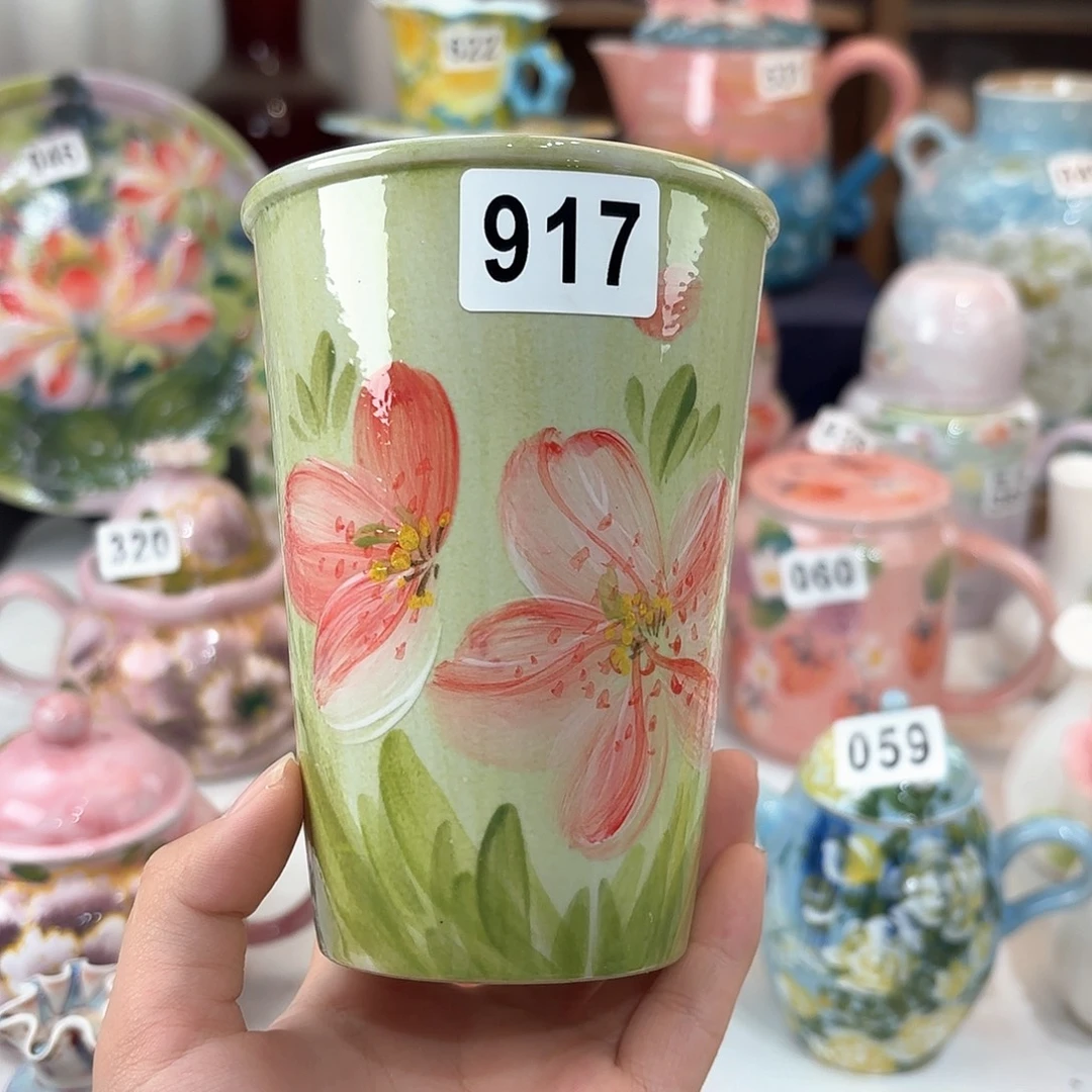 景德镇手绘高温釉下彩陶瓷茶具