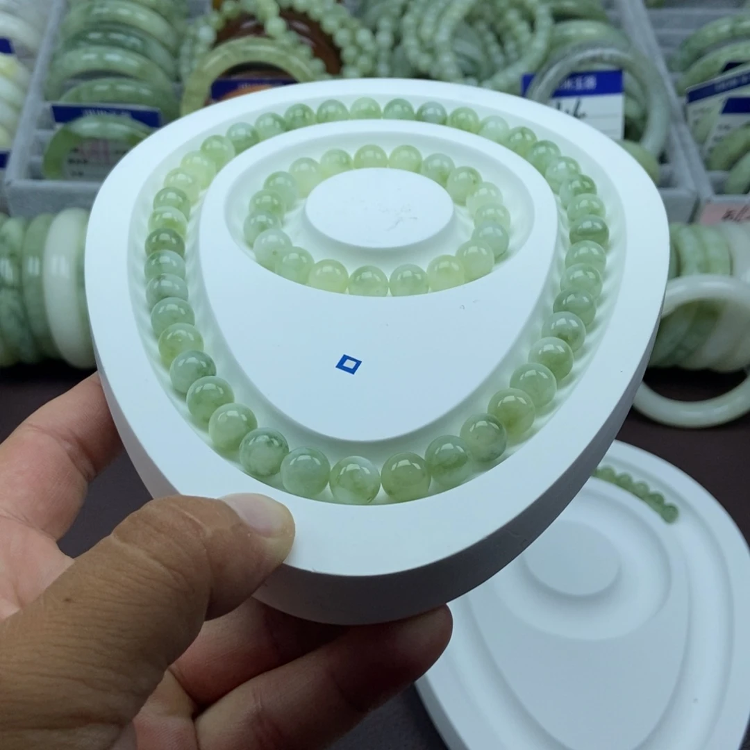 未镶嵌蛇纹石玉手链