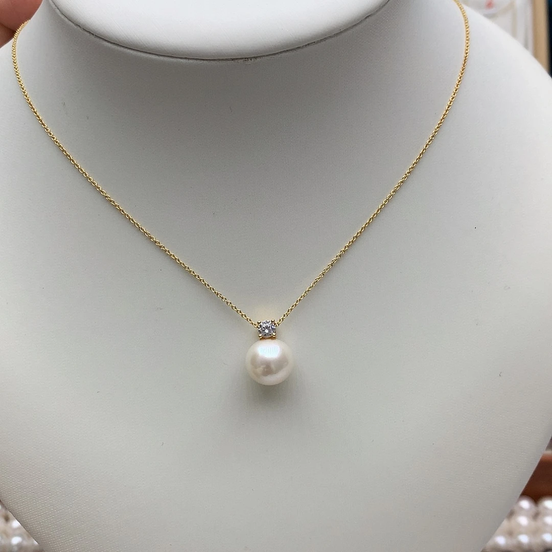吊坠(赠链)淡水珍珠银S925镶嵌