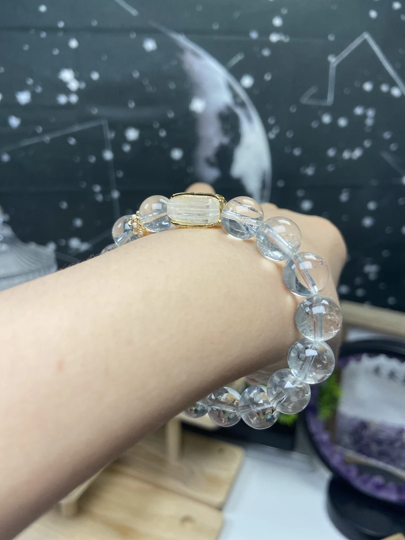 天然绿水晶手链BD606