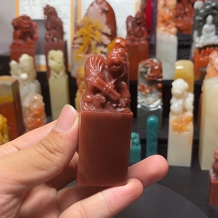 精品寿山石芙蓉印章