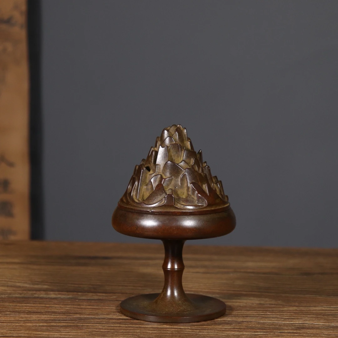 黄铜仿古博山炉熏香炉