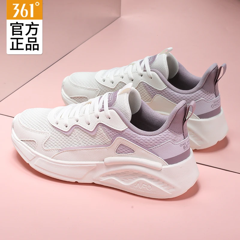 【棉花糖】361°女鞋秋季新款网面透气运动鞋老爹鞋女士休闲鞋学生