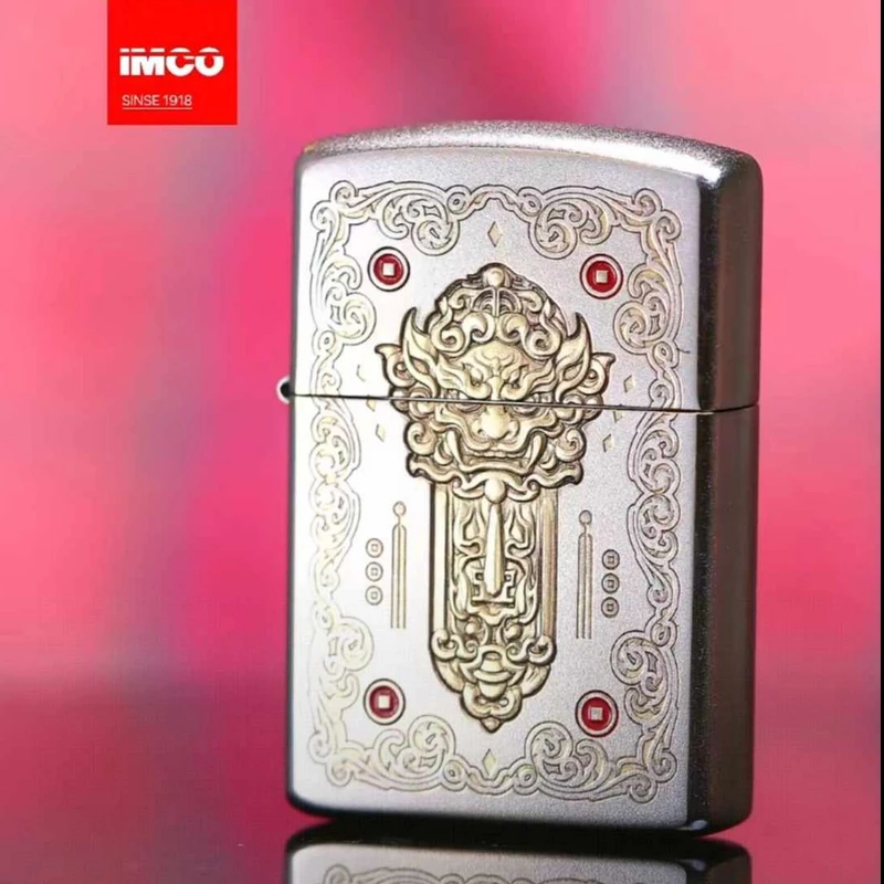 IMCO 黄金甲 锻砂浮雕 9100 打火机