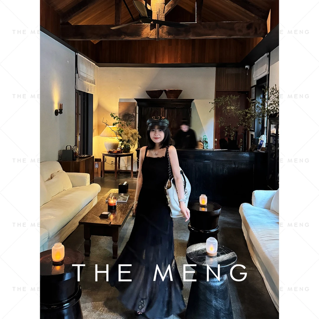 THE MENG【奥黛丽】优雅通勤赫本风显瘦吊带连衣裙#M251G0099