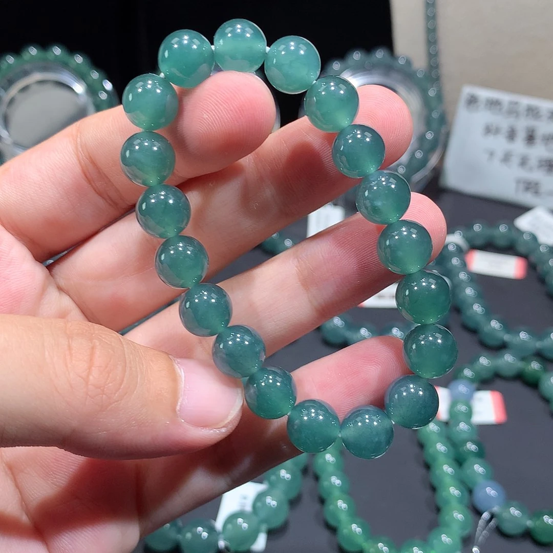 未镶嵌手串翡翠天然a货翡翠手串9.8