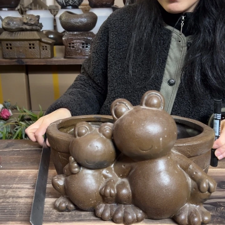 紫砂花盆随机瑕疵216666666666