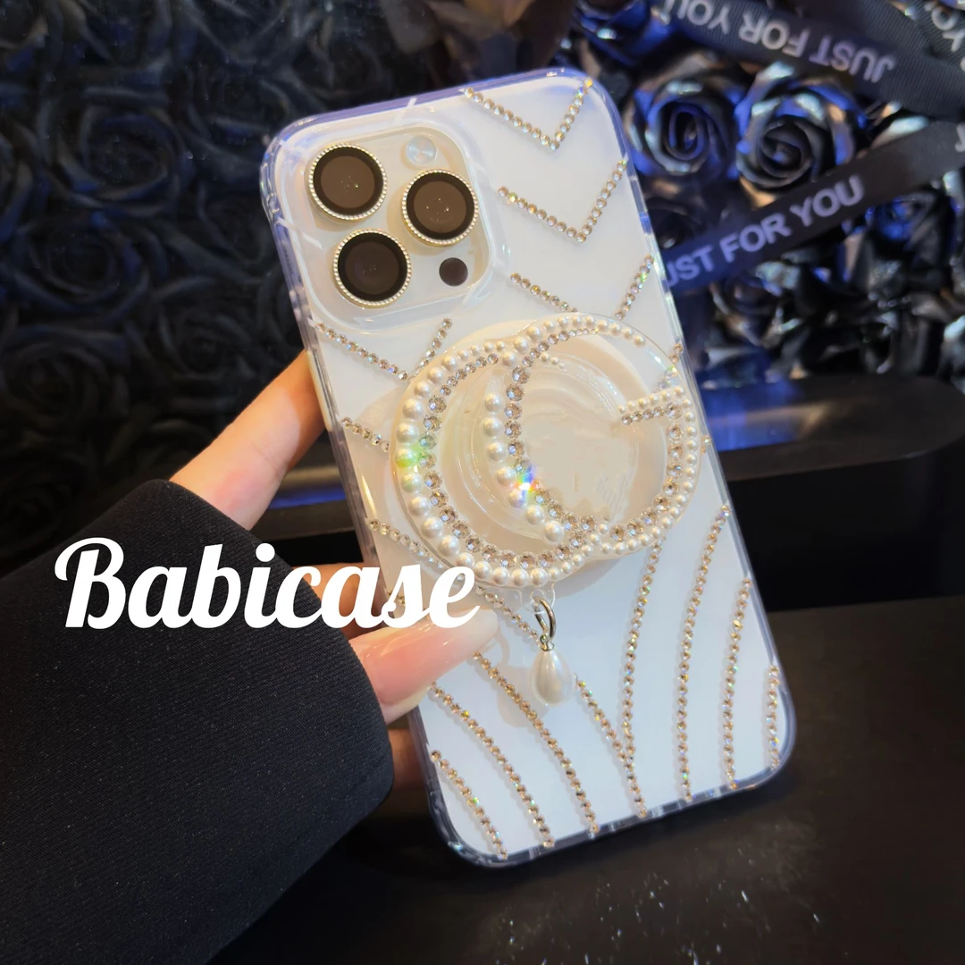 【缪斯施华洛磁吸钻壳】高定四代适用于iPhone16promax苹果手机壳