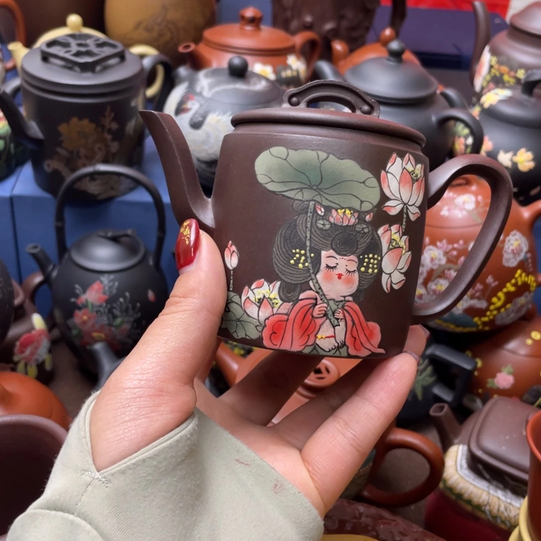 玫***子茶杯紫砂紫砂主人杯200cc