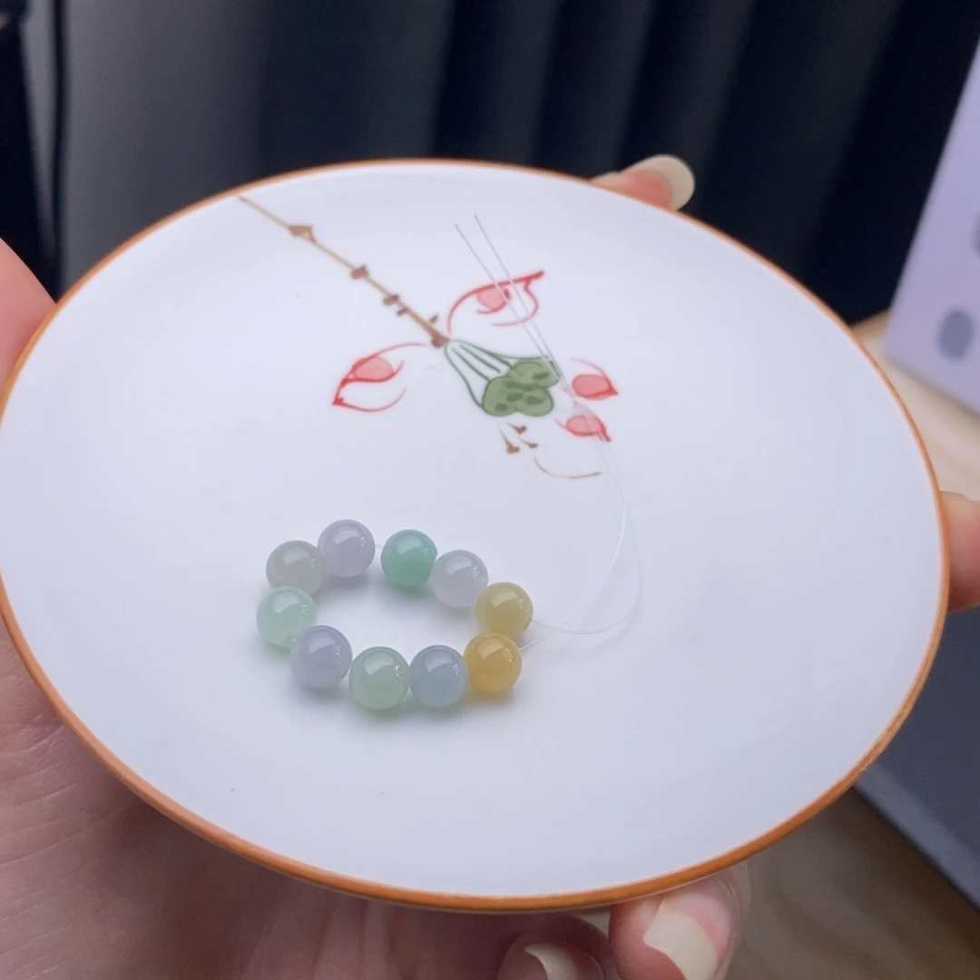 翡翠未镶嵌手链翡翠y1452 卡5.6