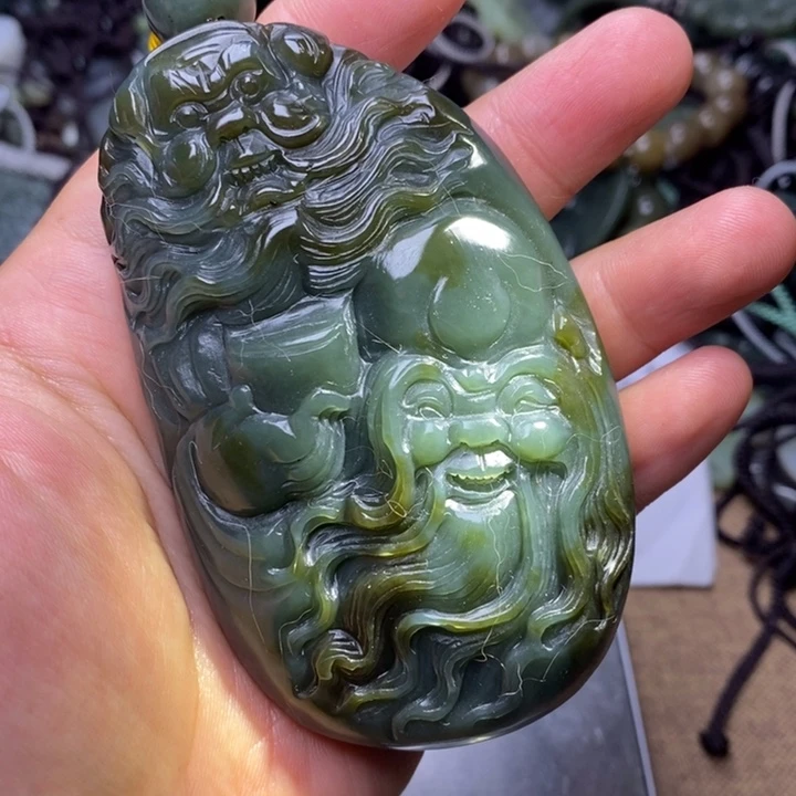 和田玉未镶嵌挂件