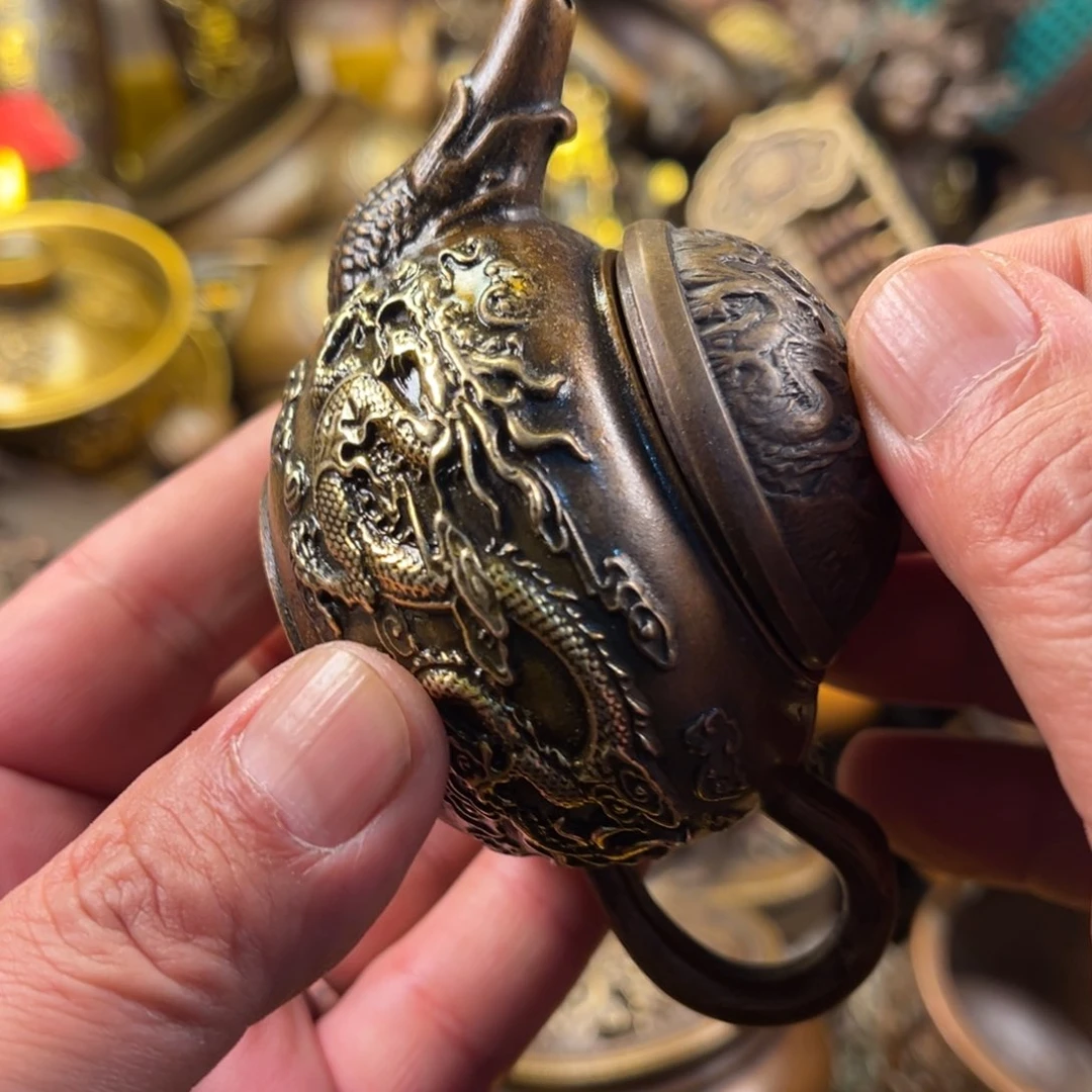 茶壶香炉铜器摆件