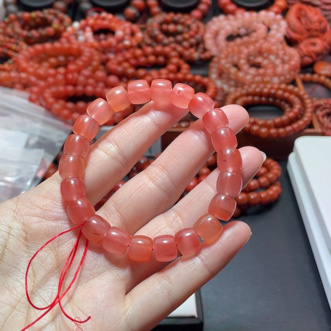 南红玛瑙手链未镶嵌