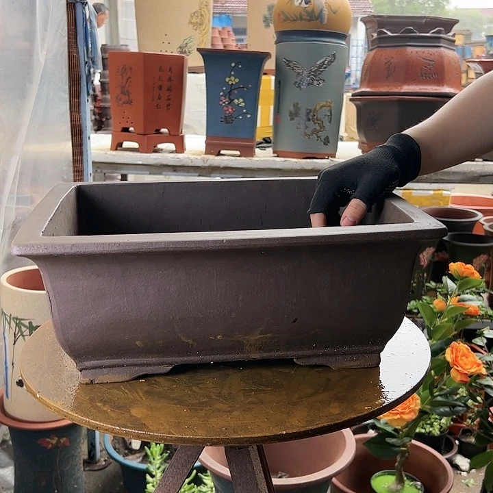 40素面马槽花盆花盆