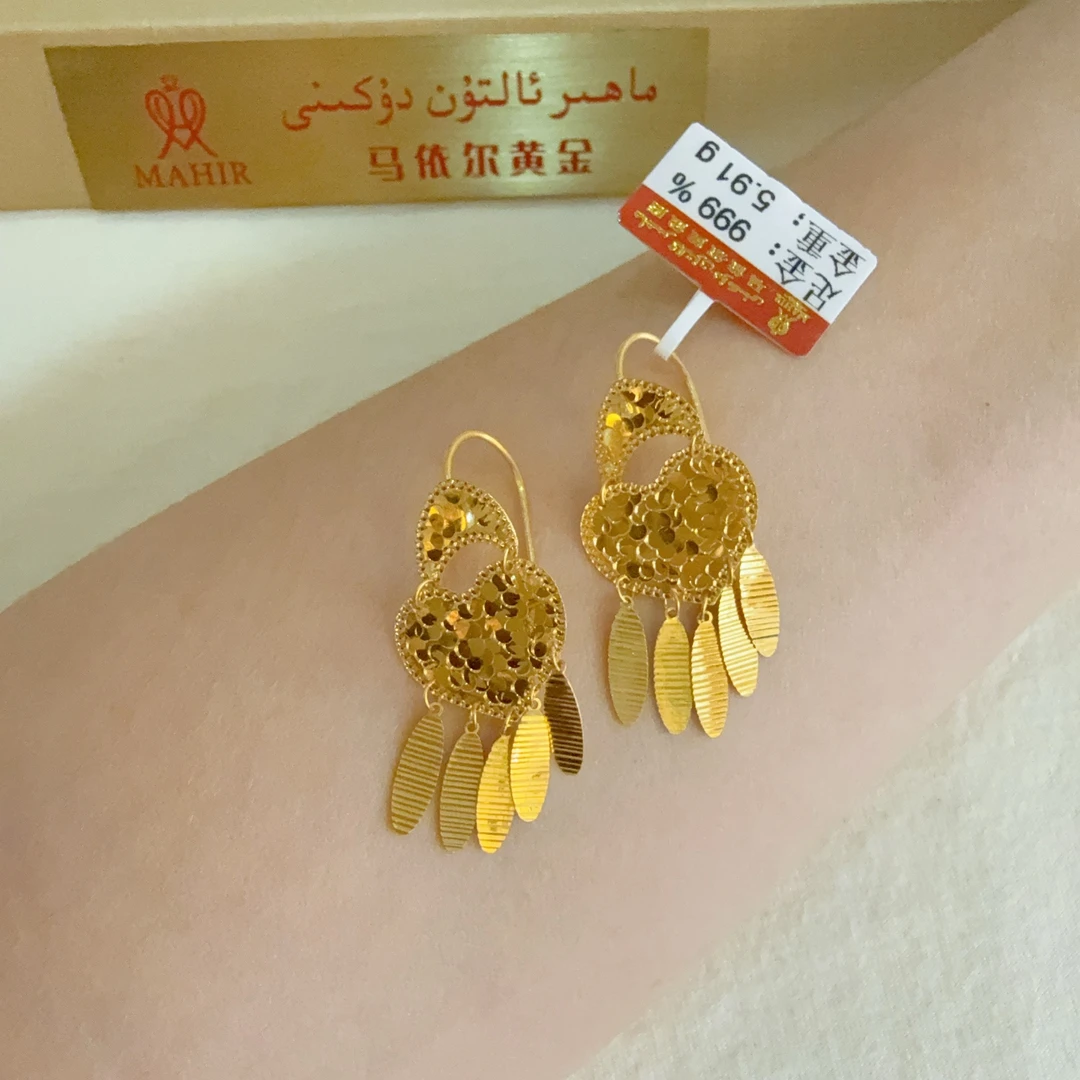 足金耳环5.91克（940/克）