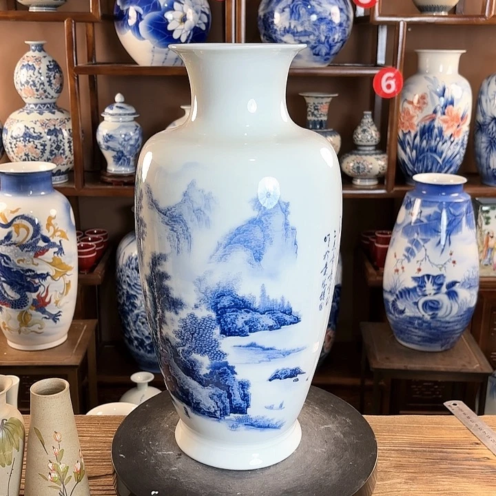 瓷片景德镇陶瓷赏瓶