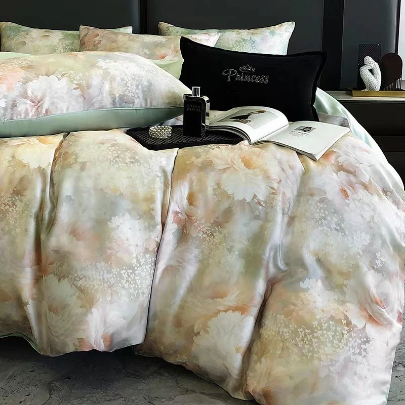 MM奥地利进口兰精天丝数码印花四件套LA