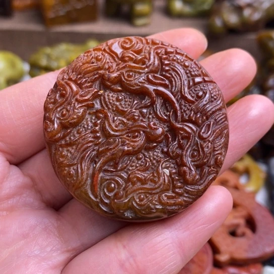 蛇纹石玉未镶嵌颈饰71